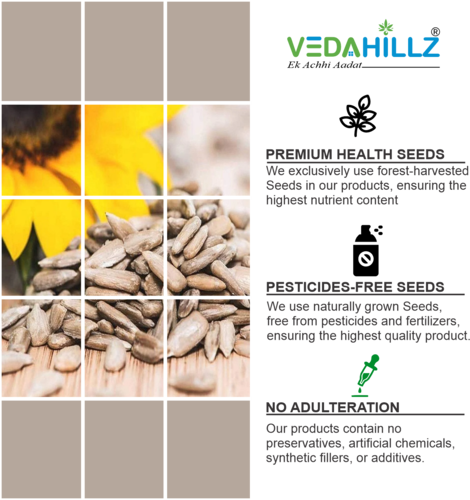 Vedahillz Raw Sunflower Seeds Sourced from Carefully Selected High Quality Seeds
